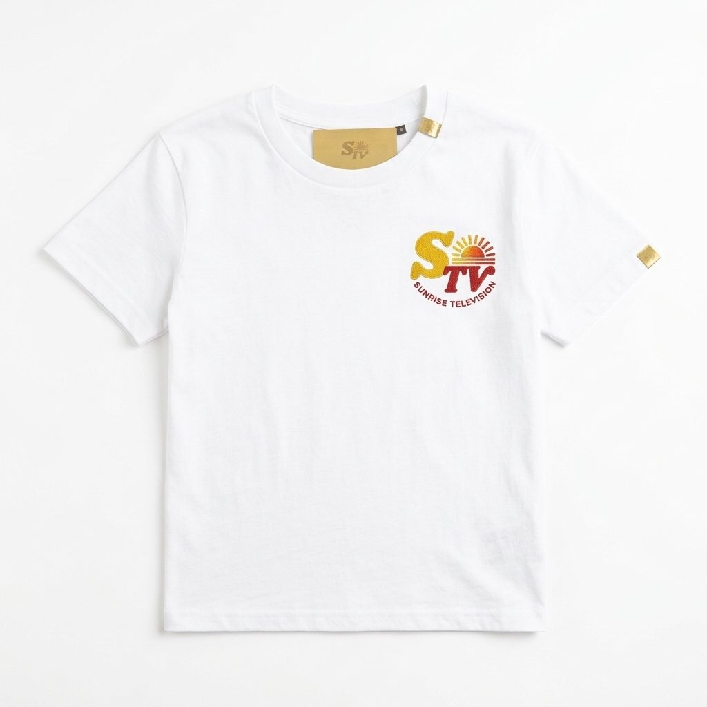 T-shirt Blanc logo sur poitrine